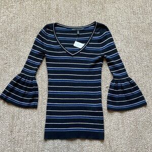 White House Black Market Striped Top